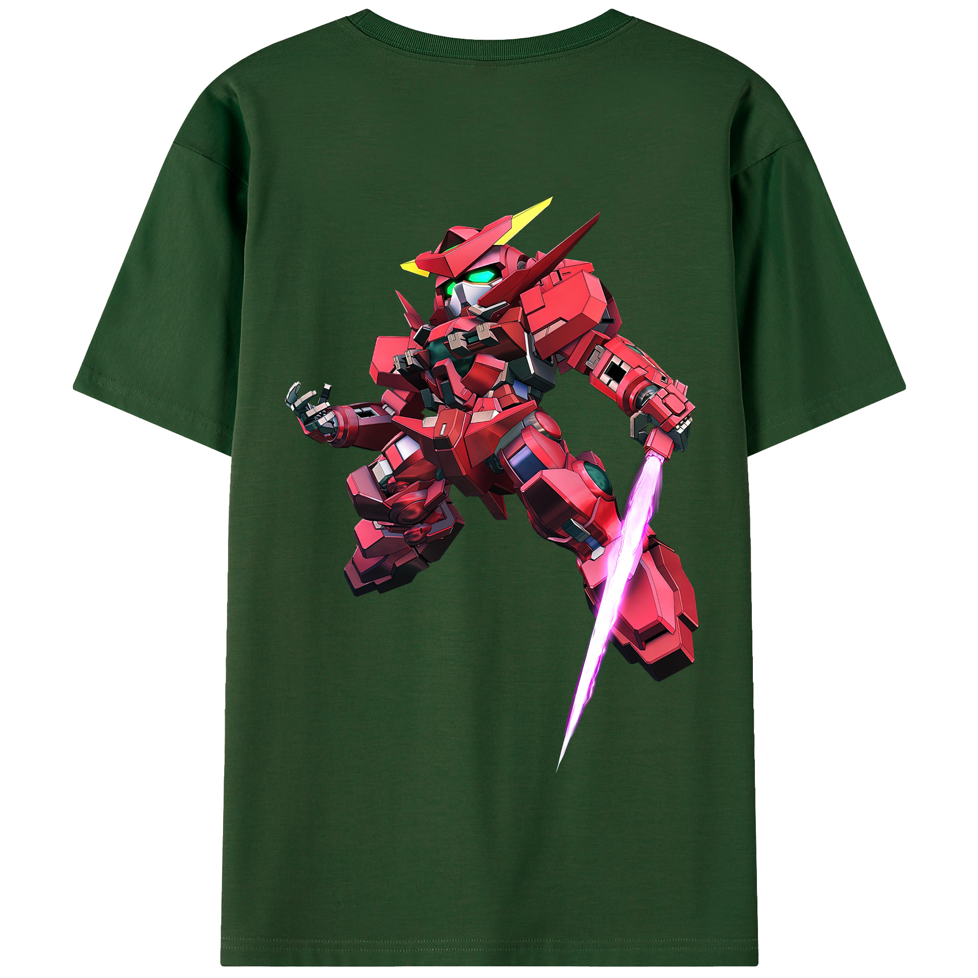 （画像用） 機動戦士ガンダム Mobile Suit Gundam 綿100％半袖Tシャツ（背面プリント）